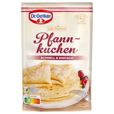 Abbildung von Dr. Oetker Pfannkuchen 13er Pack, 13 x 190g, schnell zubereiteter Nachspeisen Klassiker zum Anrühren aus Eierkuchenteig
