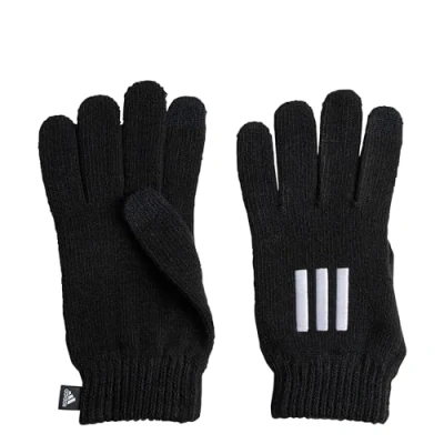 Abbildung von adidas Performance Essentials 3STRIPES Fingerhandschuh Black white, Größe: Small, white