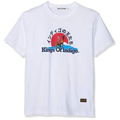 Abbildung von Kings of Indigo Herren Darius T Shirt, Weiß (White Geisha 7103), (Herstellergröße: XX Large)