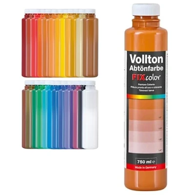 Abbildung von decotric Decolor Bunte Abtönfarbe Topasbraun 750 ml I Dispersionsfarbe für dekorative Anstriche und wasserbasierten Materialien Hohe Farbkraft &amp; Ergiebigkeit