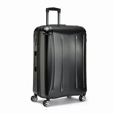 Abbildung von Amazon Basics Hochwertiger Hartschalen Trolley „Oxford“, mit Schwenkrollen, 71 cm, Schwarz