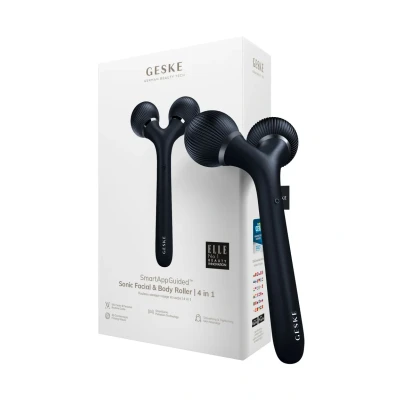 Abbildung von Geske SMARTAPPGUIDED Sonic Facial BODY Roller 4 IN 1 Gesichtspflege Zubehör, Größe: One Size, Black