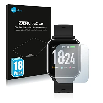 Abbildung von Savvies 18 Stück Schutzfolie für Denver SW 163 Displayschutz Folie Ultra Transparent