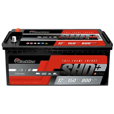 Abbildung von BlackMax LKW Batterie 150Ah anstatt 120Ah 135Ah 140Ah Traktor Landmaschinen Starterbatterie 12V 800A/EN