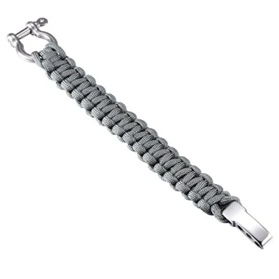 Abbildung von DonDon Armband Herren Survivalarmband Paracord Outdoor geflochten (Packung, 1 tlg), Survivalarmband, Paracord,
