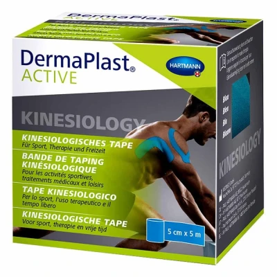 Abbildung von DermaPlast Active Kinesiology Tape 5 cm x m blau