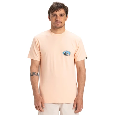 Abbildung von Quiksilver Flower Chaos Tshirt print, Größe: Small, Peach
