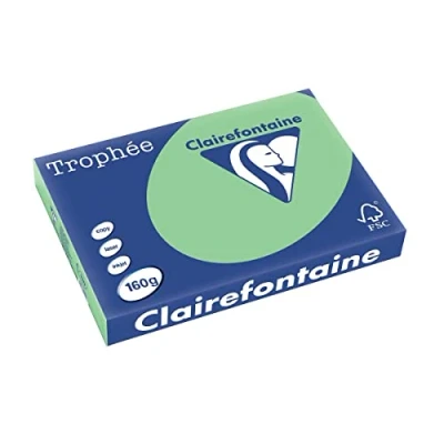 Abbildung von Clairefontaine Trophée A3 (297x420 mm) Grün Druckerpapier (A3 mm), Kopieren, Grün, 160 g/m², FSC)