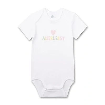 Abbildung von Sanetta Baby Body Kurzarm Weiß Hochwertiger und nachhaltiger für Jungen aus Bio Baumwolle. 056