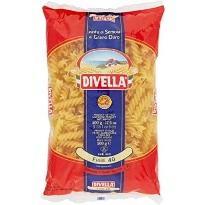Abbildung von Nudeln, Pasta Divella Fusilli (24 X 500g)