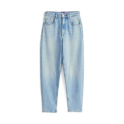 Abbildung von Tommy Jeans Damen Mom UH TPR Bi0112 Co Dw0dw20041 Zugeschnitten, Denim (Denim Light), 24W / 28L EU