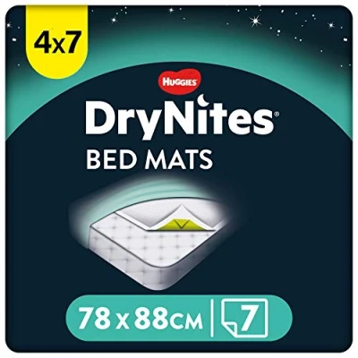 Abbildung von HUGGIES Windeln DryNites saugfähige Einweg Betteinlagen 4x7 Bettauflagen Bettnässen