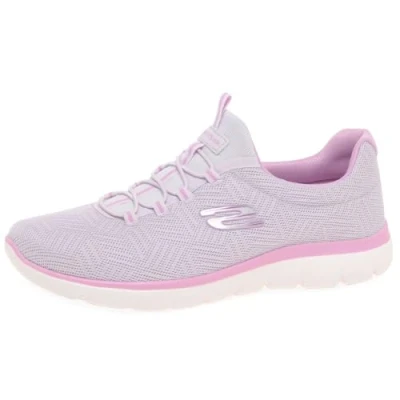 Abbildung von Skechers Damen Summits Artistry Chic Sneaker, Lavendel Mesh Besatz, 39.5 EU