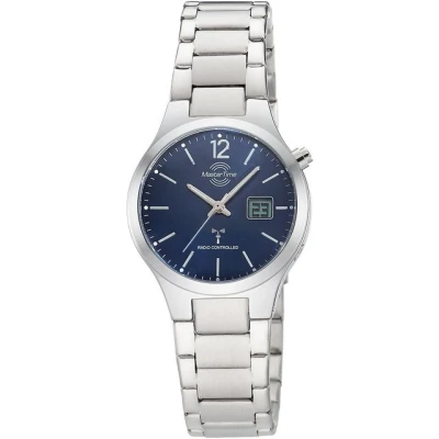 Abbildung von Master Time MTLA 10912 31M Damen Funkarmbanduhr Lady Line Blau
