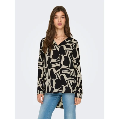 Abbildung von ONLY Onltiana LIFE Loose Shirt Bluse, Damen, Größe: XS, Black/city graphic