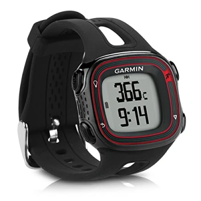 Abbildung von kwmobile Ersatzarmband kompatibel mit Garmin Forerunner 10/15 (L Size Model) Armband Fitnesstracker Band aus Silikon in Schwarz