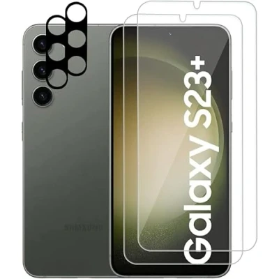 Abbildung von Panzer Schutz Glas für Samsung Galaxy S23 5G Panzerglas, HD Displayschutzfolie, 9H Härte Schutzglas Schutzfolie, Frei von Kratzern, Ultra klar Panzerfolie 3 Stück