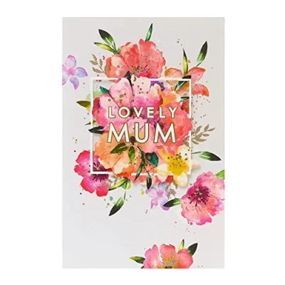 Abbildung von UK Greetings Muttertagskarte mit Umschlag buntes Design