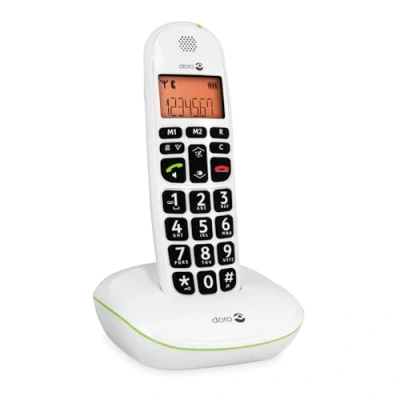 Abbildung von Doro 380099 PhoneEasy 100w DECT Schnurlostelefon Freisprechen weiß