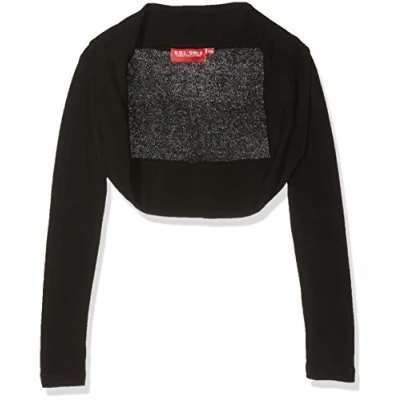 Abbildung von G.O.L. Mädchen Heavy Jersey Bolero Jacke, Schwarz (Black 2), (Herstellergröße:146/152)