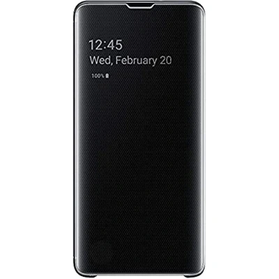 Abbildung von Samsung Galaxy S10 Plus Hülle Kunststoff Klapphülle Handyhülle Schwarz