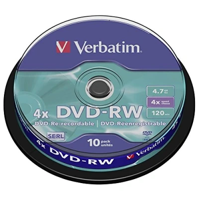 Abbildung von Verbatim DVD RW 4,7GB 4x 10er Spindel
