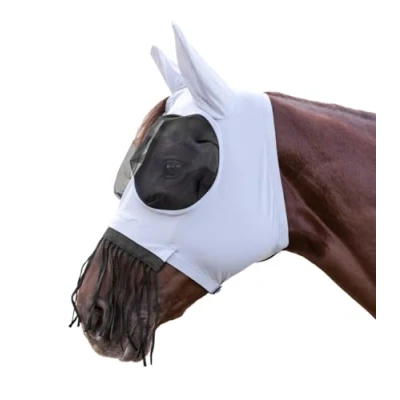 Abbildung von Waldhausen Fliegenmaske Puck mit Nasenrüschen Silber Grau Warmblut Agradi.deVerkauft von Agradi