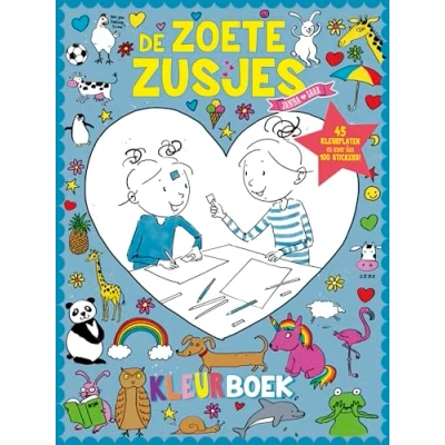 Abbildung von De Zoete Zusjes kleurboek met meer dan 100 stickers