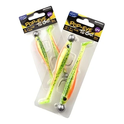 Abbildung von Spro Iris Popeye To Go 10cm 10+14gr Hakengröße 4/0 UV (2 Stück) Mojito Gummifisch