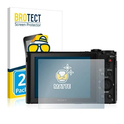 Abbildung von BROTECT Entspiegelungs Schutzfolie für Sony Cyber Shot DSC HX90 (2 Stück) Matte Displayschutz Folie, Anti Reflex, Fingerprint