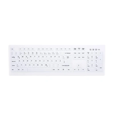 Abbildung von Active Key AK C8100F FU1 W/GE Kabellose Hygiene PC Tastatur, USB, 2.4GHz Funk Weiß