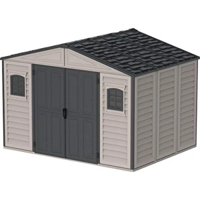 Abbildung von Duramax WoodBridge II 10.5x8 Kunststoff Gartenhaus Gerätehaus