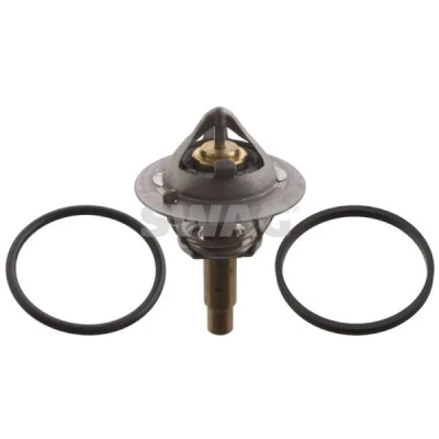 Abbildung von SWAG 10 6507 Kühlwasserthermostat 90 mit Dichtring MERCEDES BENZ: C Klasse Limousine, T modell, E Limousine