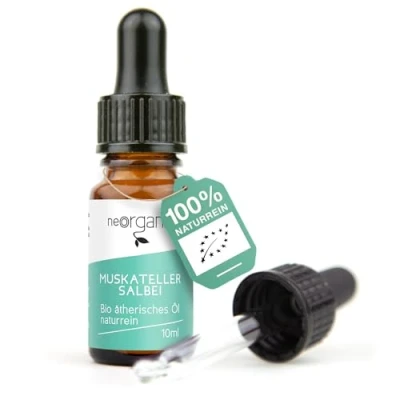Abbildung von NeoOrganic® BIO Muskatellersalbeiöl (Salvia Sclarea), 100% naturreines ätherisches Öl 10ml