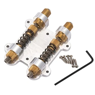 Abbildung von Musiclily Pro Messing Dual Tremolo Stabilisator Gitarre Stopper Stabilisierungsgerät Kit für Fender E Gitarren