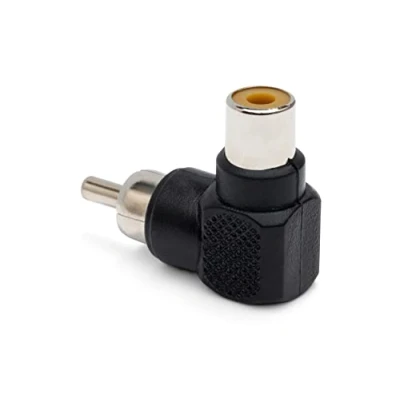 Abbildung von Hosa GRA 259, Right angle Adaptors, RCA to RCA, 2 pc