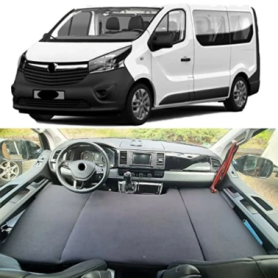 Abbildung von BREMER SITZBEZÜGE Camper Bett Kinderbett Fahrerhausbett kompatibel mit Opel Vivaro B ab 2014 2019 Wohnmobil Zubehör Wohnmobilbett Camping