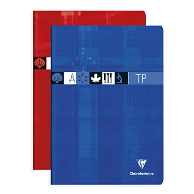 Abbildung von Clairefontaine 3168C Praxisarbeitsheft DIN A4 21 x 29,7 cm, 40 Blatt, kariert 90g /blanko 125g, farbig sortiert, 1 Stück