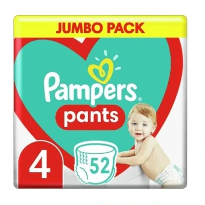 Abbildung von Pampers Pants Windeln Größe 4 (9 15 kg), 52 Stück, Schutz &amp; Komfort in Einfach anzubringenden