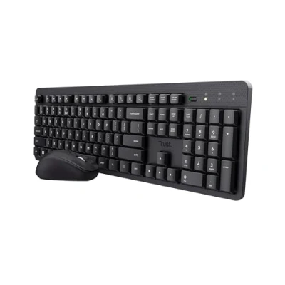 Abbildung von Trust ODY II Niederländisches QWERTY Layout Tastatur und Maus Set Kabellos