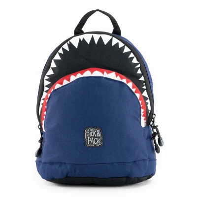 Abbildung von pick &amp; PACK Shark Shape Backpack S Kinderrucksack Tagesrucksack für Kinder, Größe: One Size, Blau