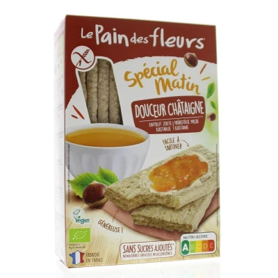 Abbildung von Blumenbrot Dickeres Knusperbrot Kastanien 230 g 8er Pack
