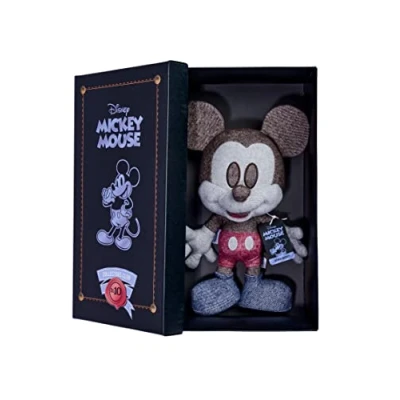 Abbildung von Simba 6315870309 Disney Denim Mickey Mouse, Sammler Plüschtier in Geschenkbox, Nr. 10 der Kollektion von 12, Amazon Exclusiv, 35cm Plüschfigur, Sammlerstück, ab den ersten Lebensmonaten geeignet