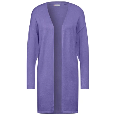 Abbildung von Street One Langer Strickjacke, Damen, Größe: 44, Lila