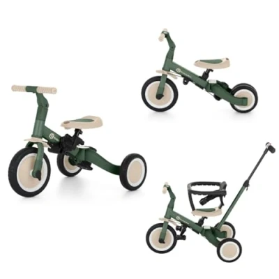Abbildung von Petite&amp;Mars Multifunktionales 5 in 1 Dreirad Turbo * Fahrrad Laufrad Rutschauto Lauflernfahrzeug (Misty Green)