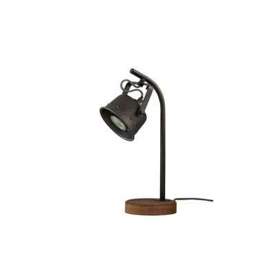 Abbildung von Lindby Tischleuchte Rubinjo, Höhe 37 cm, schwarz, Holz
