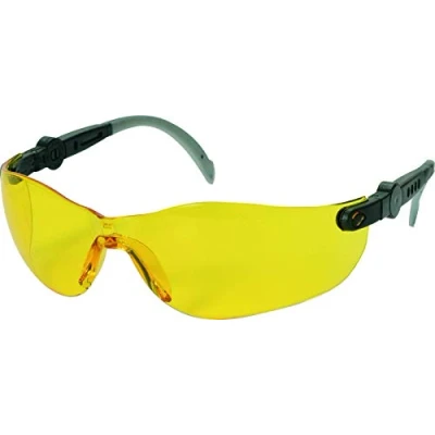 Abbildung von Schutzbrille gelb Space Comfort, 99,9% UV Schutz, verstellbare Bügel