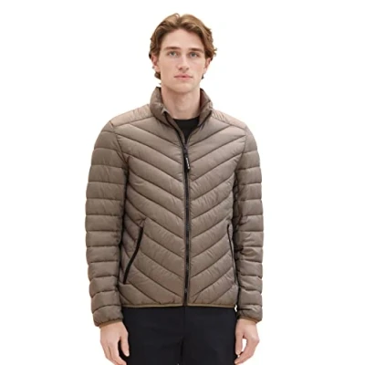 Abbildung von TOM Tailor Light Weight Übergangsjacke, Herren, Größe: XXL, Smokey olive green