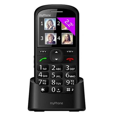 Abbildung von myPhone Halo 2 Mobiltelefon 2.2 Display, 900 mAh, 176x220 Pixel, 2G Schwarz Smartphone