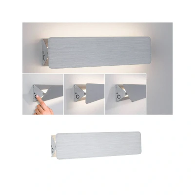 Abbildung von Paulmann 79513 LED Deckenleuchte Wandleuchte Katla 340lm 230V incl. 1x7 Watt Deckenlampe Alu gebürstet Wohnzimmerlampe 2700 K